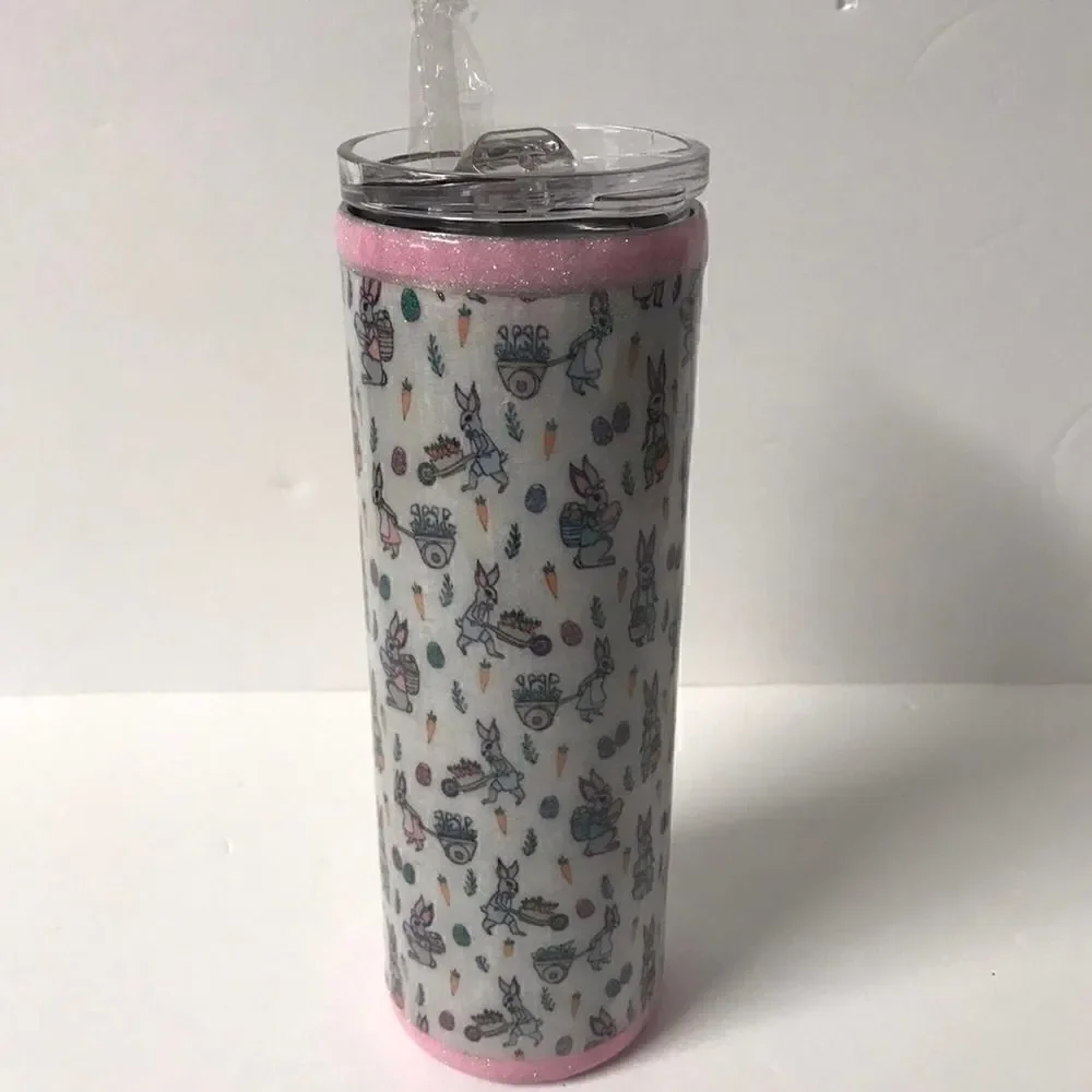 Handmade Easter / Spring stainless steel tumbler